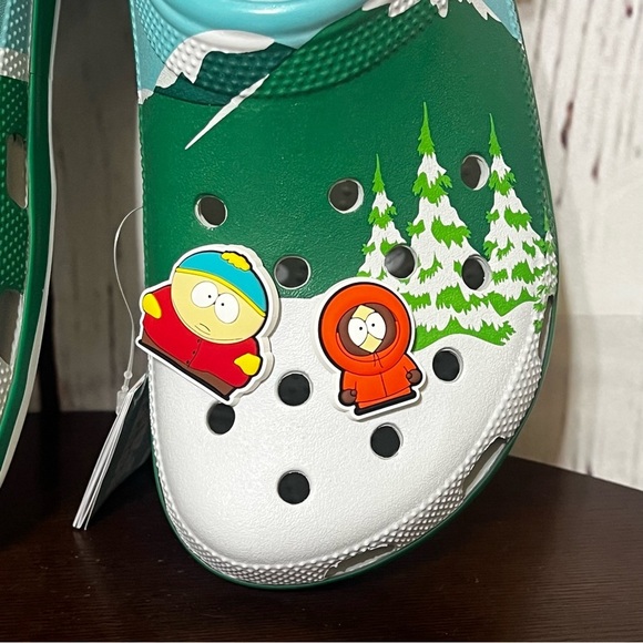 Crocs x South Park Classic Clog with 8 character jibbitz ins mens Size 10 NIB main image 13